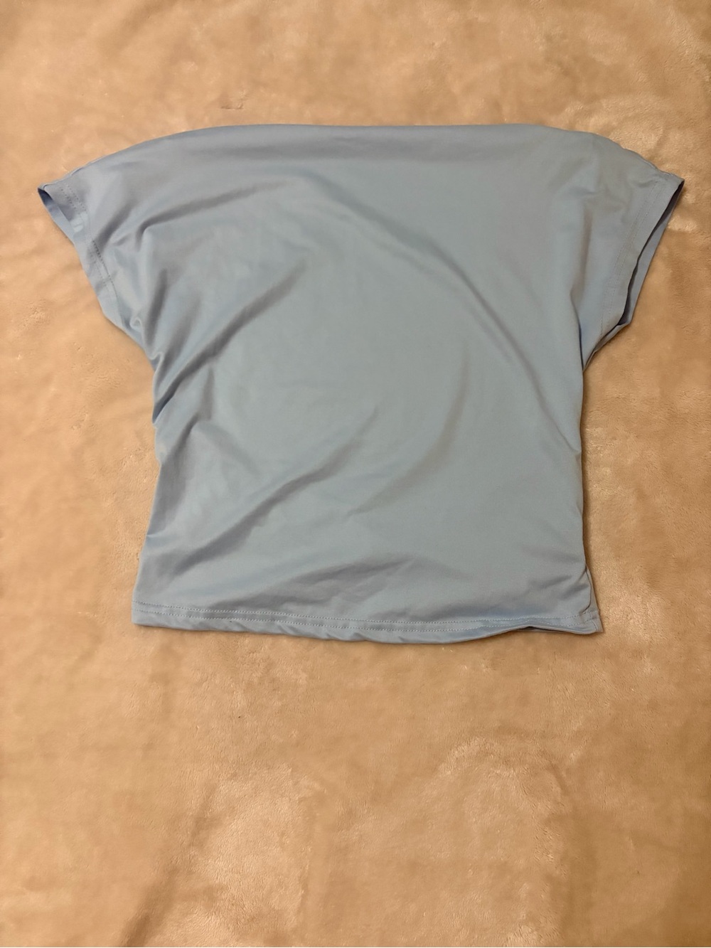 SHEIN Pale Blue Short Sleeve Relaxed Tee